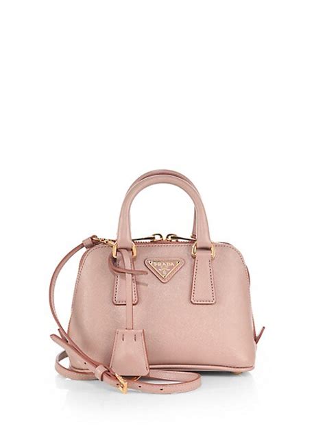 Shop Prada Saffiano Lux Double Handle Mini Satchel 